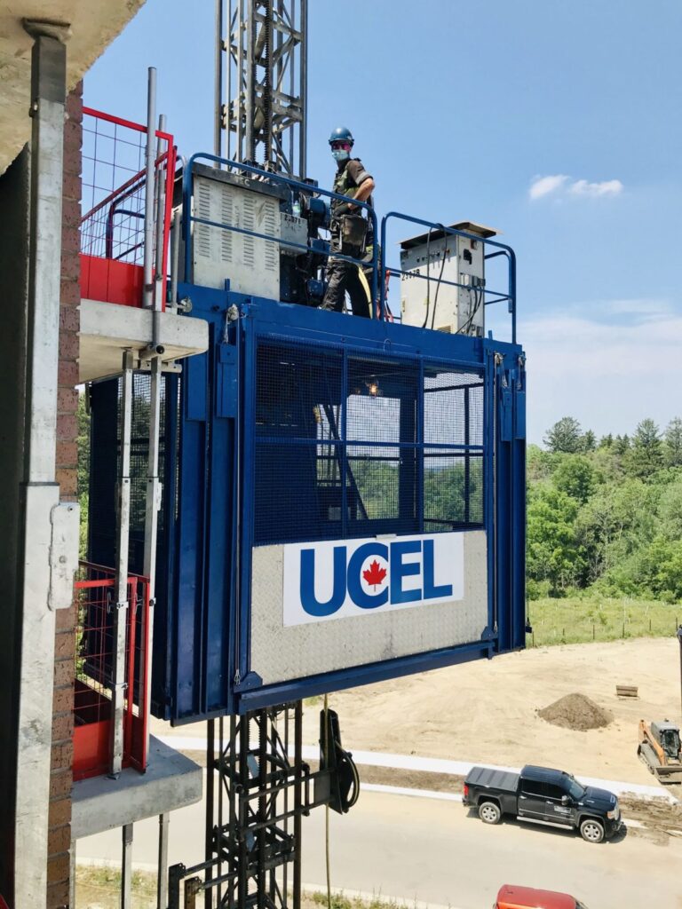 Construction hoist solutions for low to mid-rise building
