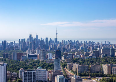 Toronto Skyline from the roof of a Stros 2738 Hoist