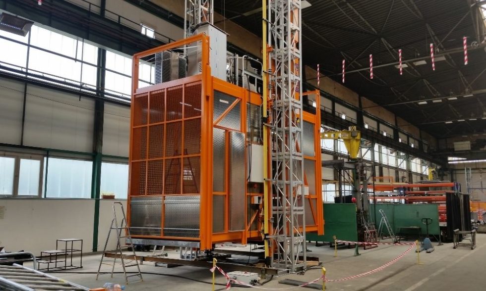 Construction Hoist Manufacturers UCEL Inc. Load Capacity Twin Mast