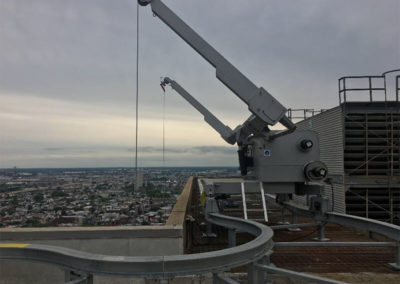 Rooftop view of GPN and rails installed at 500 Wallnut Street, Pennsylvania, United States