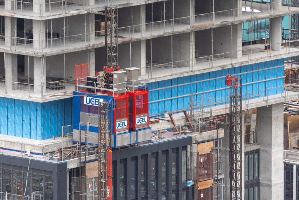 material hoists in construction