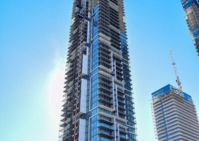 temporary construction elevators at Transit City: TC4 & TC5 in Toronto