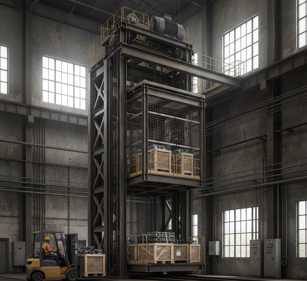 Heavy-Duty Industrial Elevator