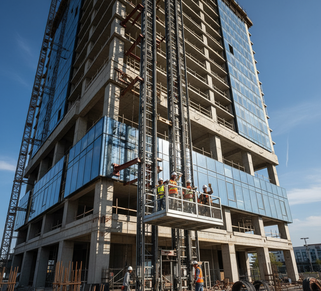 Material hoists construction